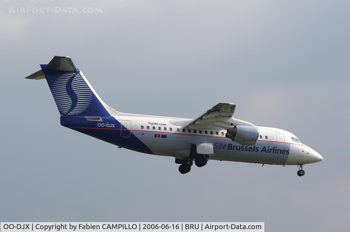OO-DJX, 1996 British Aerospace Avro 146-RJ85 C/N E.2297, Brussels Airlines