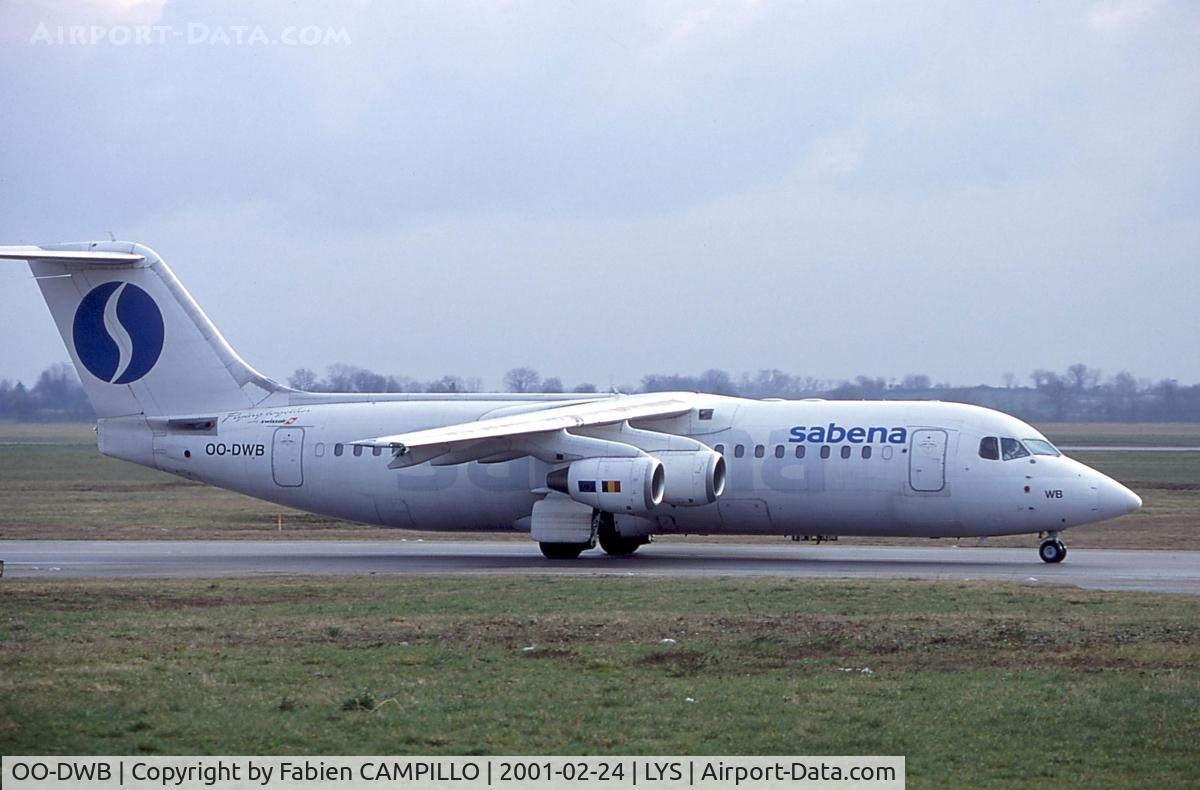 OO-DWB, 1997 British Aerospace Avro 146-RJ100 C/N E3315, Sabena