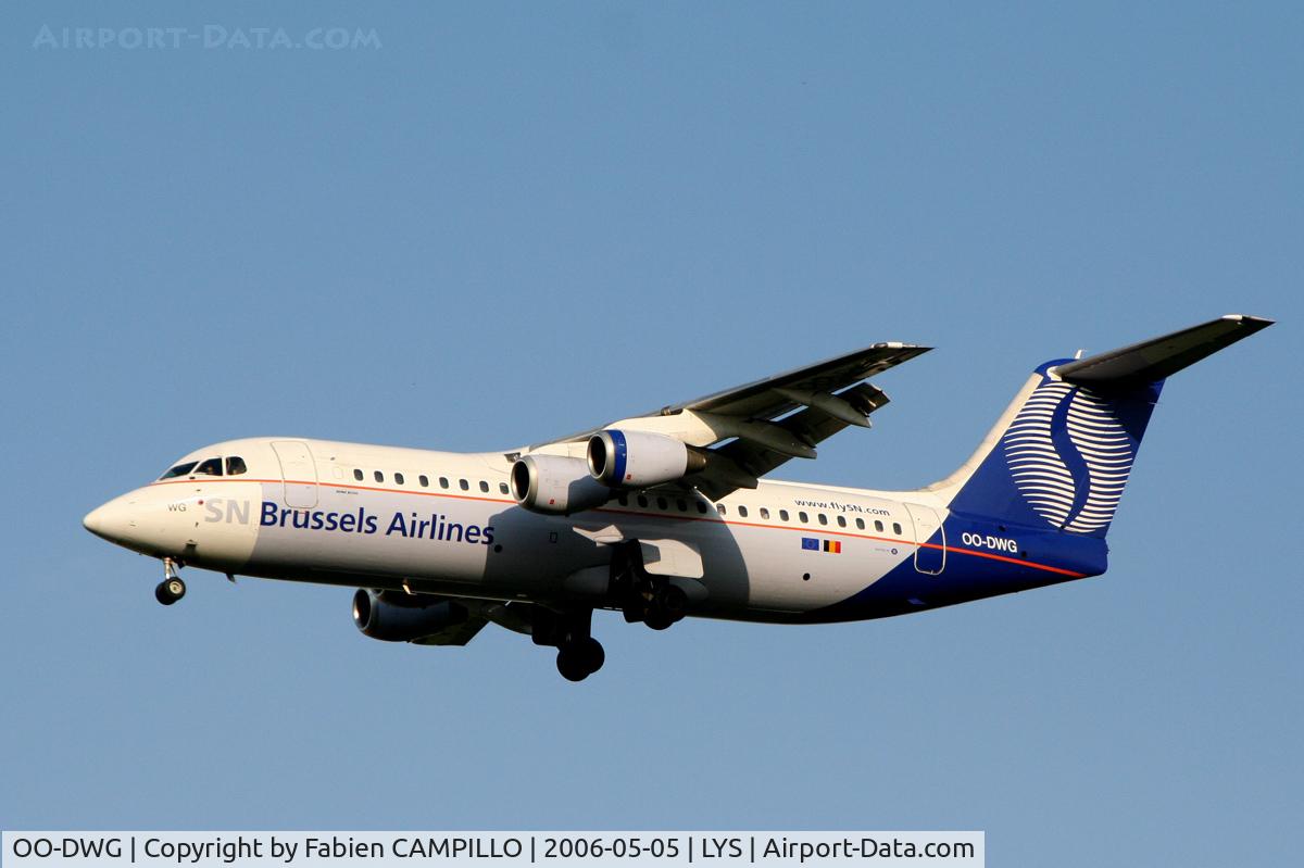 OO-DWG, 1998 British Aerospace Avro 146-RJ100 C/N E3336, Brussels Airlines