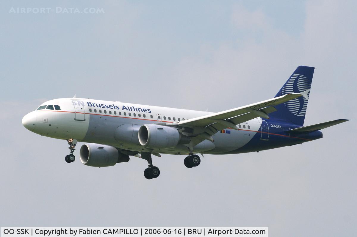 OO-SSK, 2000 Airbus A319-112 C/N 1336, Brussels Airlines