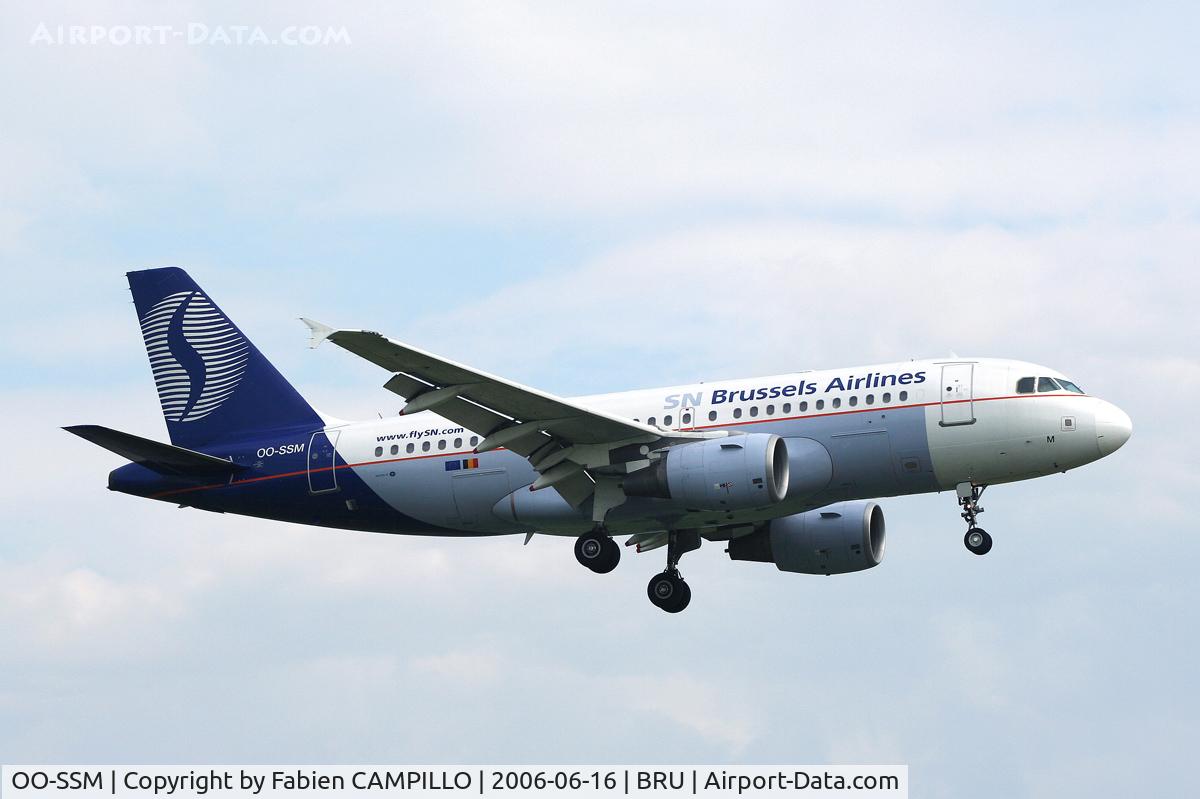 OO-SSM, 2000 Airbus A319-112 C/N 1388, Brussels Airlines