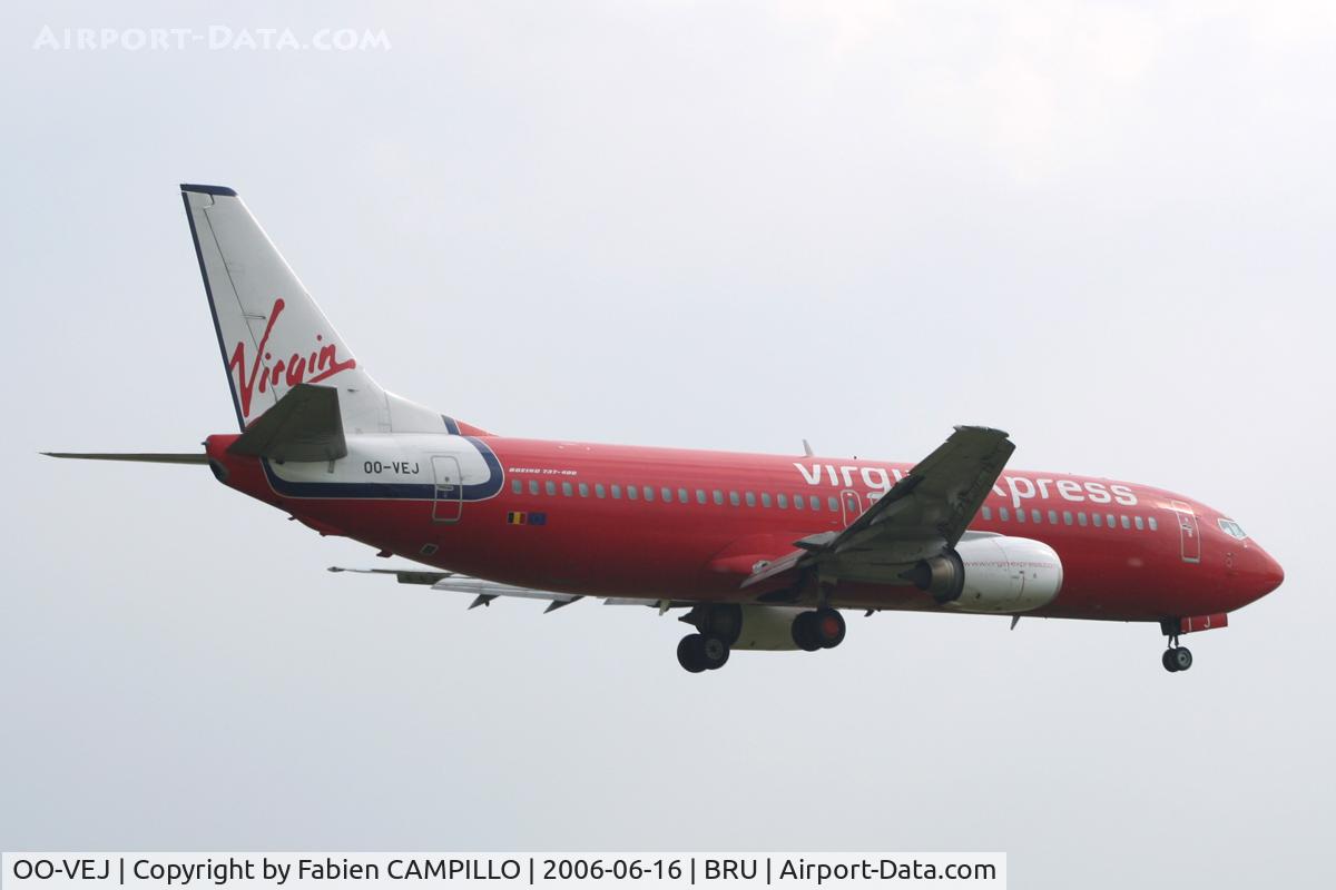 OO-VEJ, 1989 Boeing 737-405 C/N 24271, Virgin Express