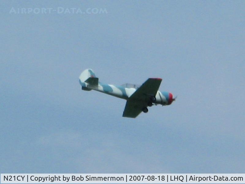 N21CY, 1982 Yakovlev Yak-52 C/N 822010, Wings of Victory Airshow - Lancaster, OH