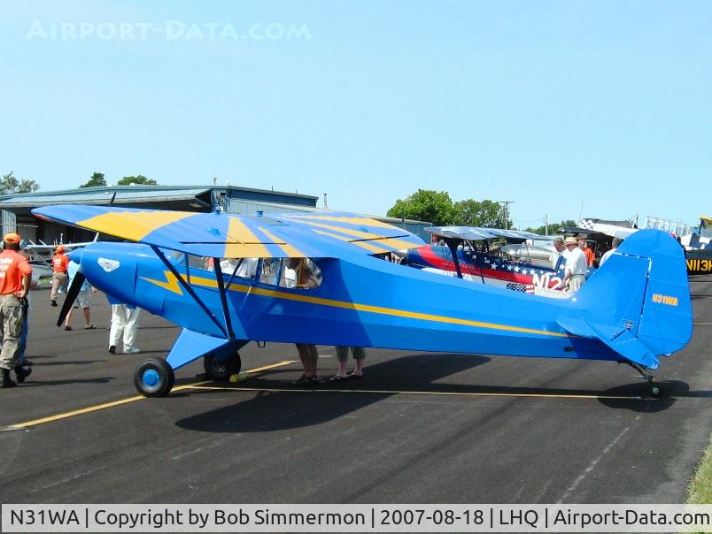 N31WA, 1977 Wag-Aero CUBy Acro Trainer C/N 2, Wings of Victory Airshow - Lancaster, OH
