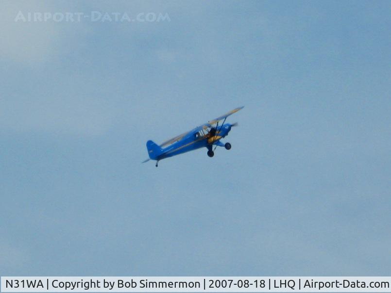 N31WA, 1977 Wag-Aero CUBy Acro Trainer C/N 2, Climbs OK.  Wings of Victory Airshow - Lancaster, OH