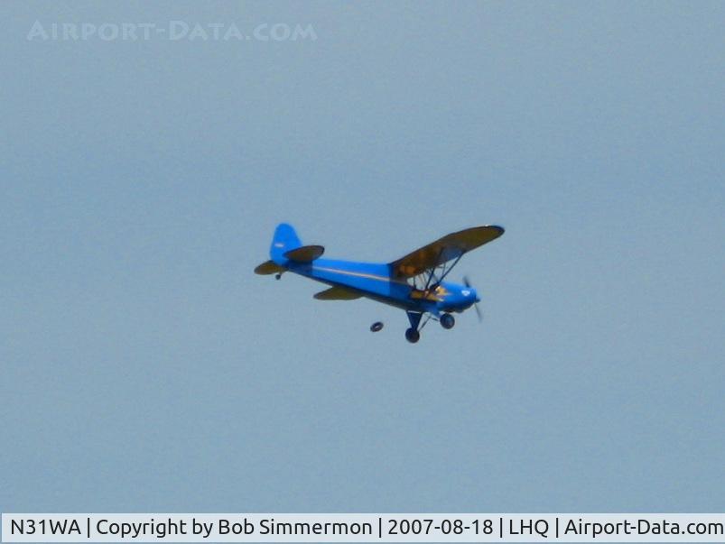 N31WA, 1977 Wag-Aero CUBy Acro Trainer C/N 2, Dropped the spare tire.  Wings of Victory Airshow - Lancaster, OH