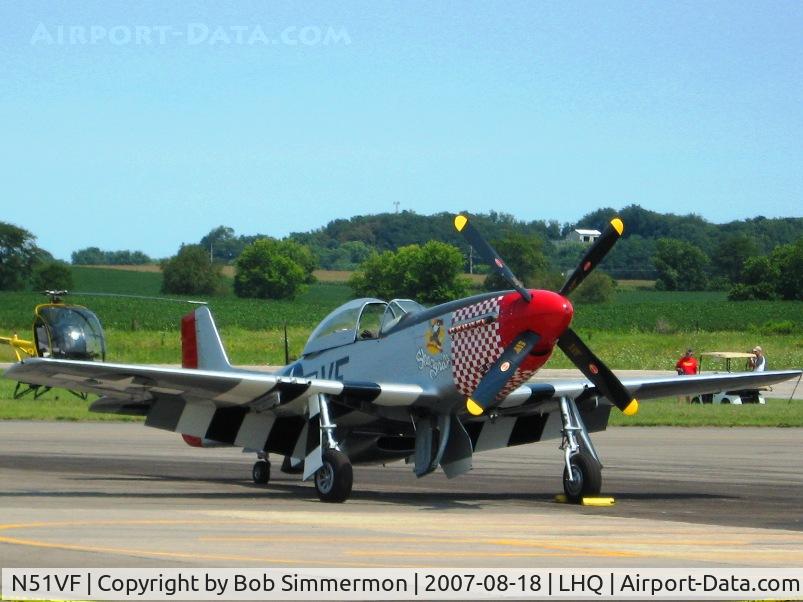 N51VF, 1945 North American F-51D Mustang C/N 45-11553, Wings of Victory Airshow - Lancaster, OH