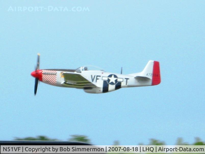 N51VF, 1945 North American F-51D Mustang C/N 45-11553, Wings of Victory Airshow - Lancaster, OH