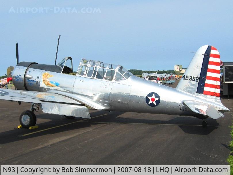 N93, 1943 Convair BT-13A Valiant C/N 9102, Wings of Victory Airshow - Lancaster, OH