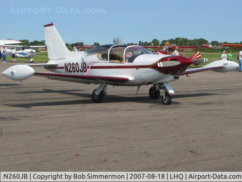 N260JB, 1971 SIAI-Marchetti SF-260 C/N 2-54, Attending Wings of Victory Airshow - Lancaster, OH