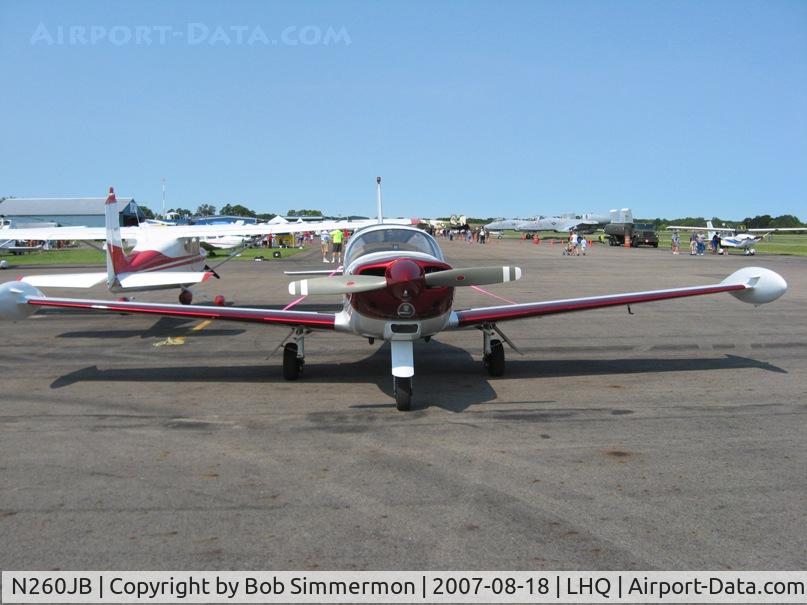 N260JB, 1971 SIAI-Marchetti SF-260 C/N 2-54, Attending Wings of Victory Airshow - Lancaster, OH