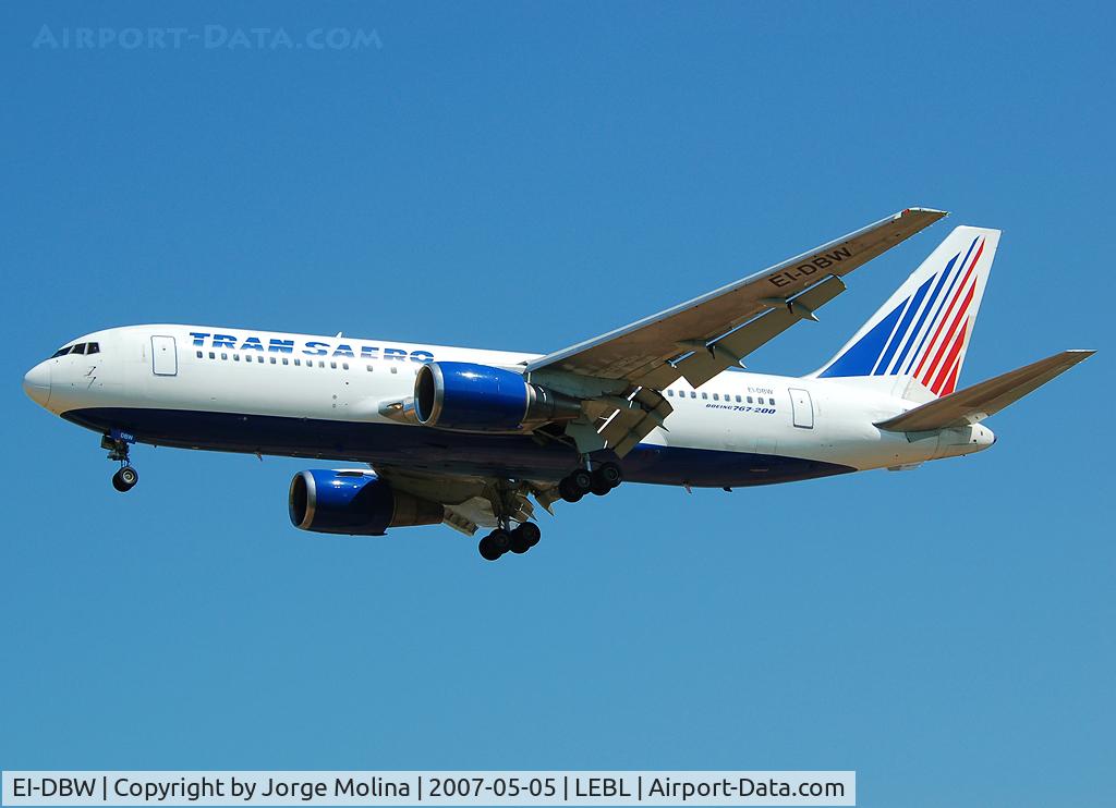 EI-DBW, 1987 Boeing 767-201/ER C/N 23899, Approach to ILS 25R.