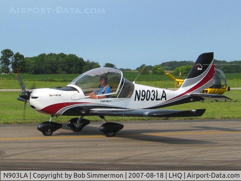 N903LA, 2007 Evektor-Aerotechnik Sportstar Plus C/N 20070903, Attending Wings of Victory Airshow - Lancaster, OH