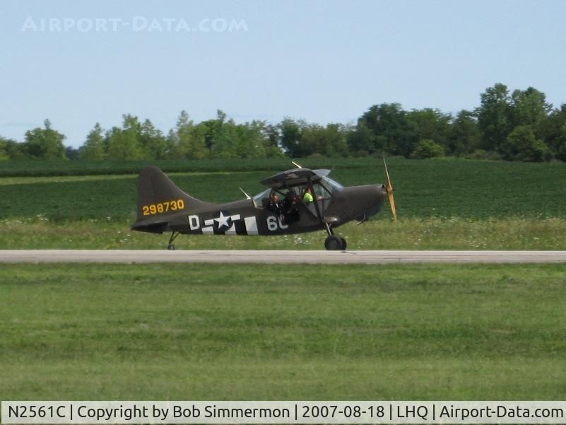 N2561C, Stinson L-5E Sentinel C/N 4472, Wings of Victory Airshow - Lancaster, OH
