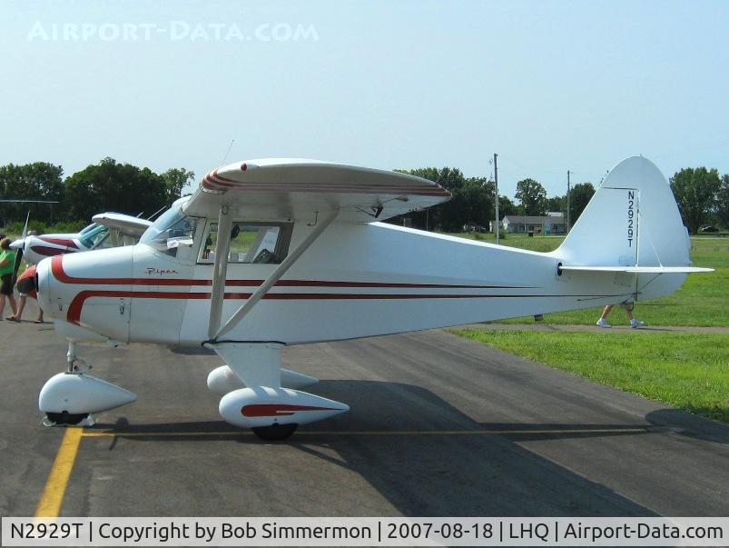 N2929T, 1963 Piper PA-22-108 Colt C/N 22-9630, Attending Wings of Victory Airshow - Lancaster, OH