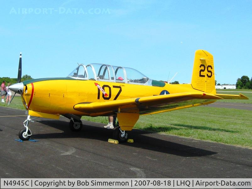 N4945C, 1956 Beech D-45 Mentor C/N BG-234, Wings of Victory Airshow - Lancaster, OH