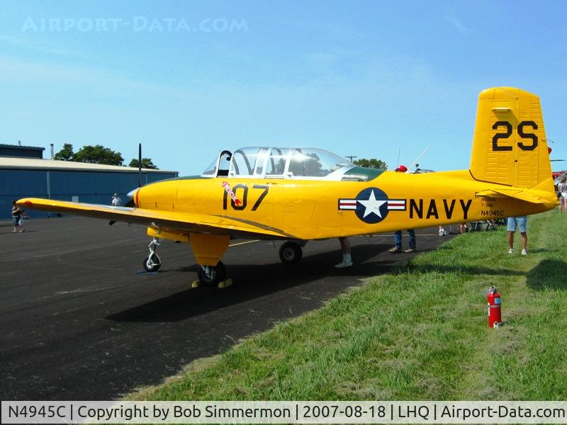 N4945C, 1956 Beech D-45 Mentor C/N BG-234, Wings of Victory Airshow - Lancaster, OH