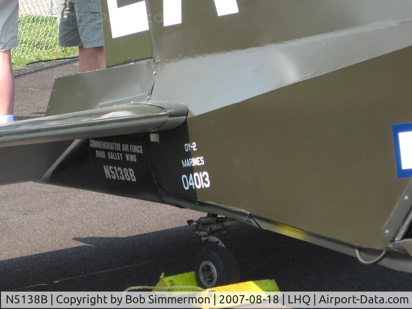 N5138B, 1956 Stinson OY-2 C/N 04013, Wings of Victory Airshow - Lancaster, OH