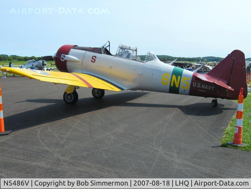 N5486V, 1958 North American SNJ-5 Texan C/N 90620, Wings of Victory Airshow - Lancaster, OH