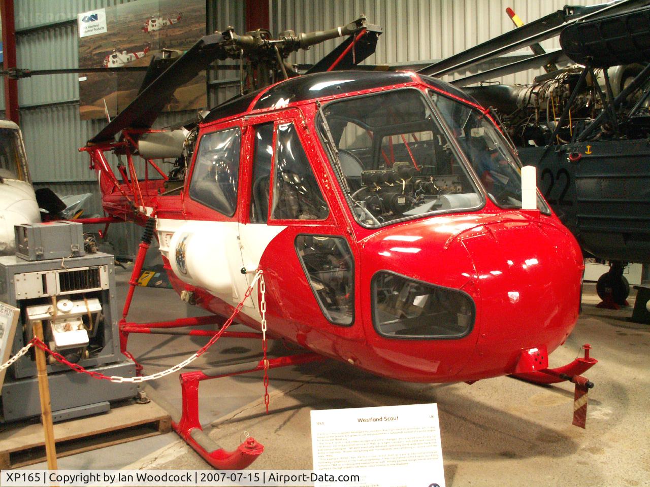 XP165, 1960 Westland Scout AH.1 C/N S2/8437, Scout AH.1/IHM Weston-Super Mare