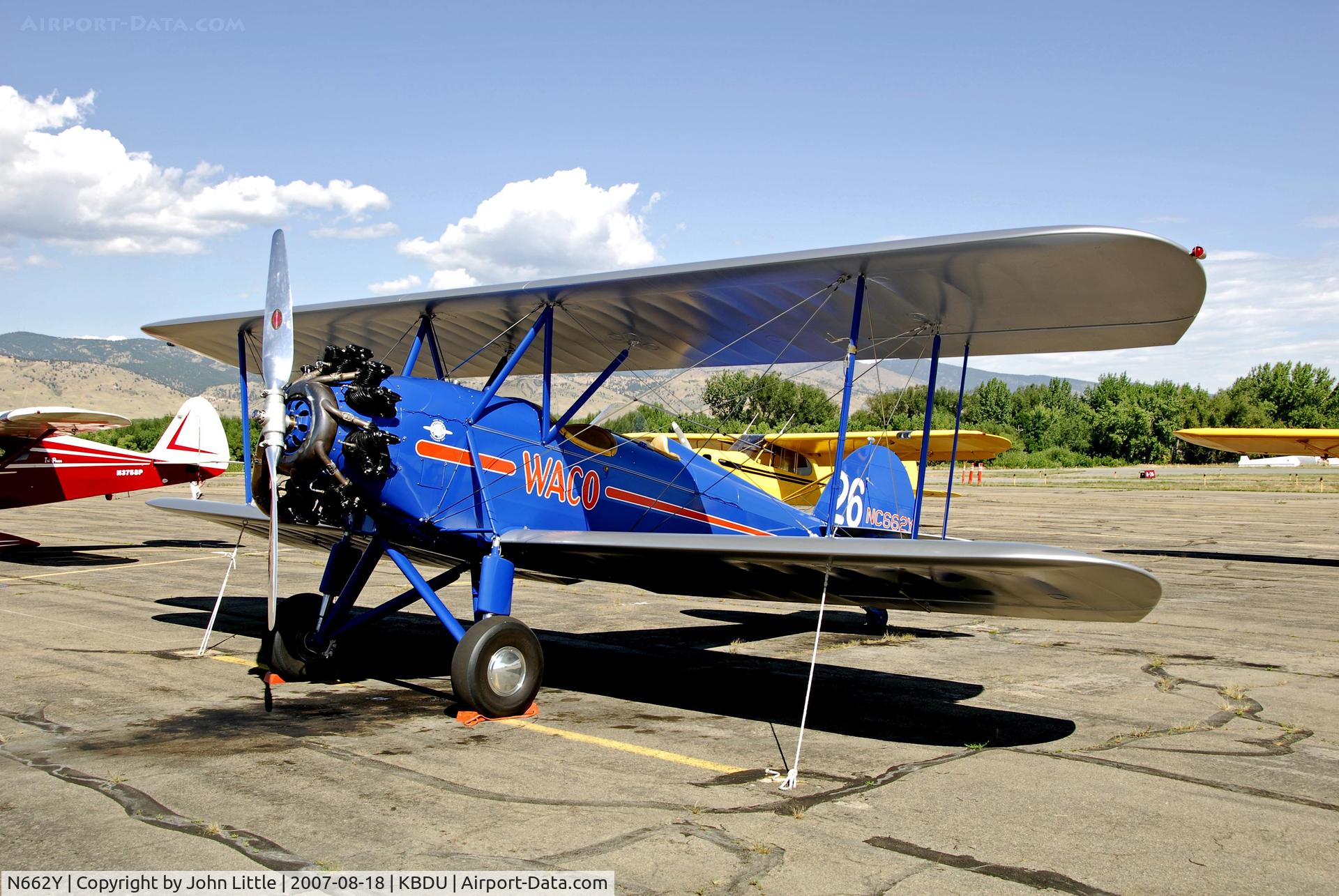 N662Y, Waco ASO C/N 3228, Waco on display at Boulder Open House
