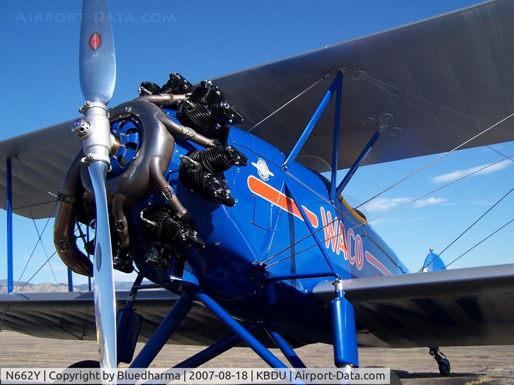 N662Y, Waco ASO C/N 3228, Waco on display at Boulder Open House