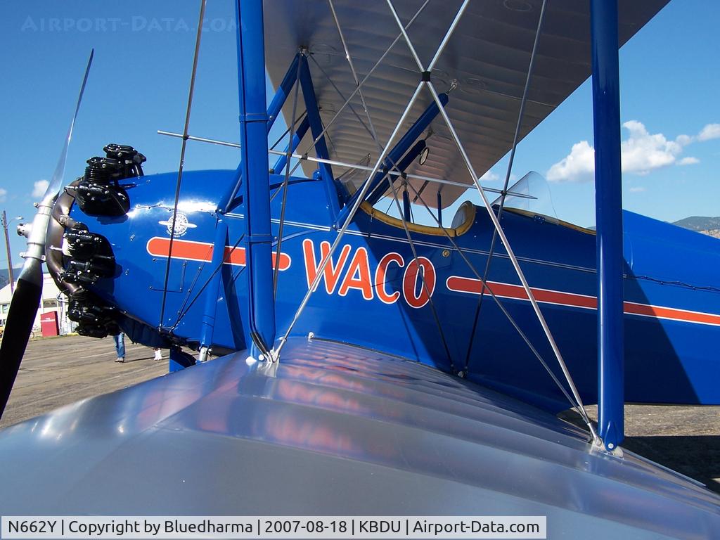 N662Y, Waco ASO C/N 3228, Waco on display at Boulder Open House