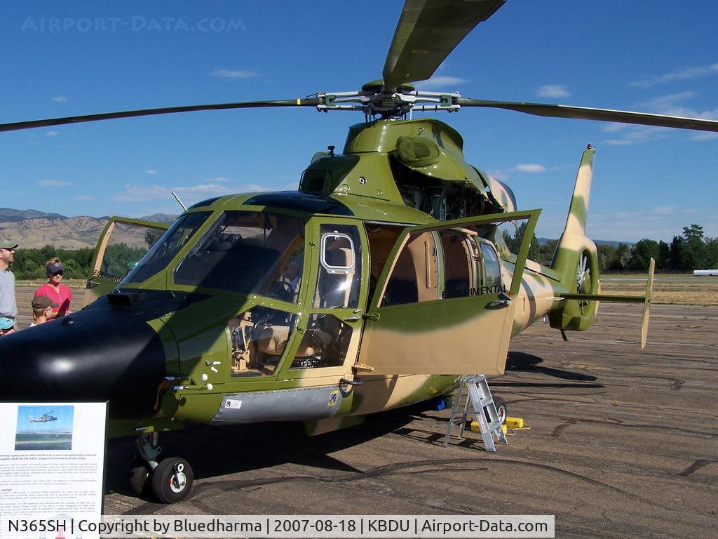 N365SH, 1986 Aerospatiale SA-365F Dauphin 2 C/N 6202, AS365 Dauphin 2 Parked for display at Boulder's Open House.