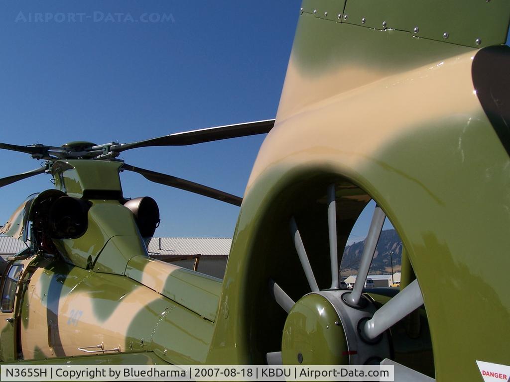 N365SH, 1986 Aerospatiale SA-365F Dauphin 2 C/N 6202, AS365 Dauphin 2 Parked for display at Boulder's Open House.