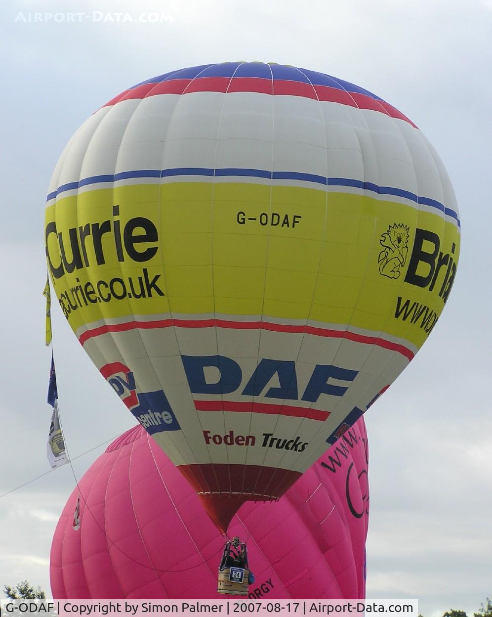 G-ODAF, 2005 Lindstrand Hot Air Balloons Ltd LBL 105A C/N 1042, Lindstrand balloon at Northampton