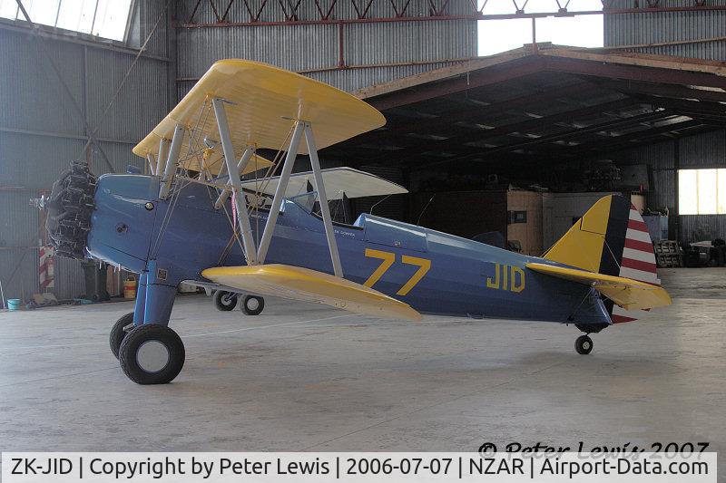 ZK-JID, 1942 Boeing PT-13D Kaydet (E75) C/N 75-5064, Pacific Southwest Aviation