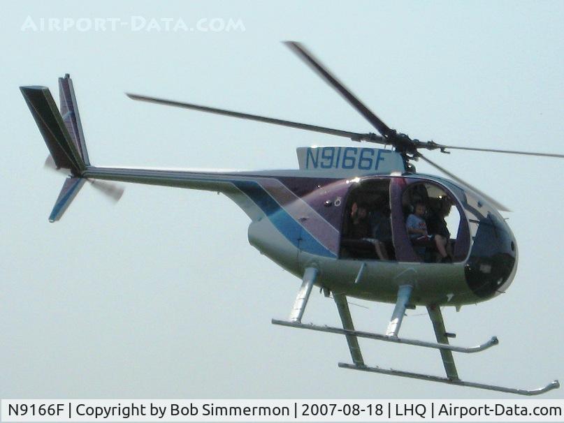 N9166F, 1973 Hughes 369HS C/N 830510S, Helicopter rides at Wings of Victory Airshow - Lancaster, OH