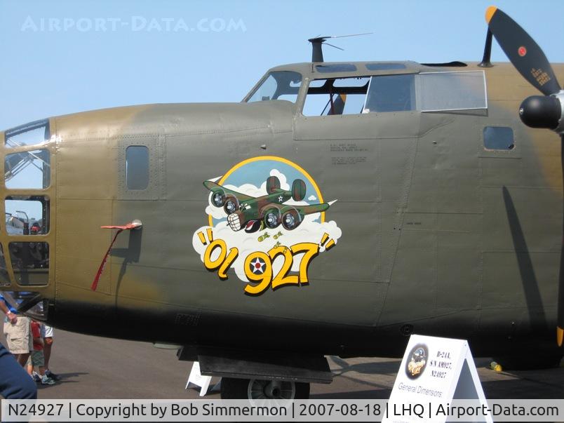 N24927, 1940 Consolidated Vultee RLB30 (B-24) C/N 18, B24 Liberator at Wings of Victory Airshow - Lancaster, OH