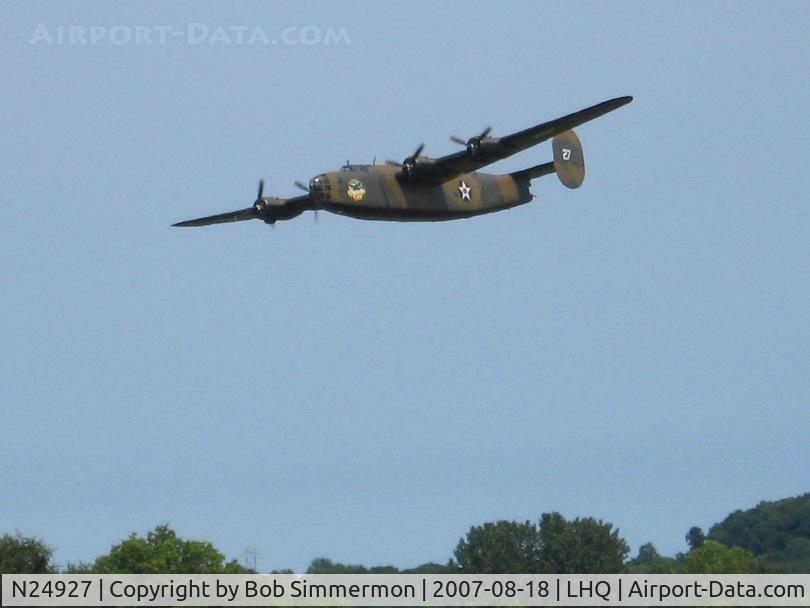 N24927, 1940 Consolidated Vultee RLB30 (B-24) C/N 18, B24 Liberator at Wings of Victory Airshow - Lancaster, OH