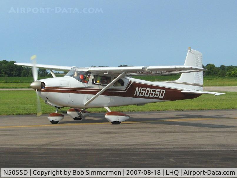 N5055D, 1958 Cessna 182 Skylane C/N 51155, Attending Wings of Victory Airshow - Lancaster, OH