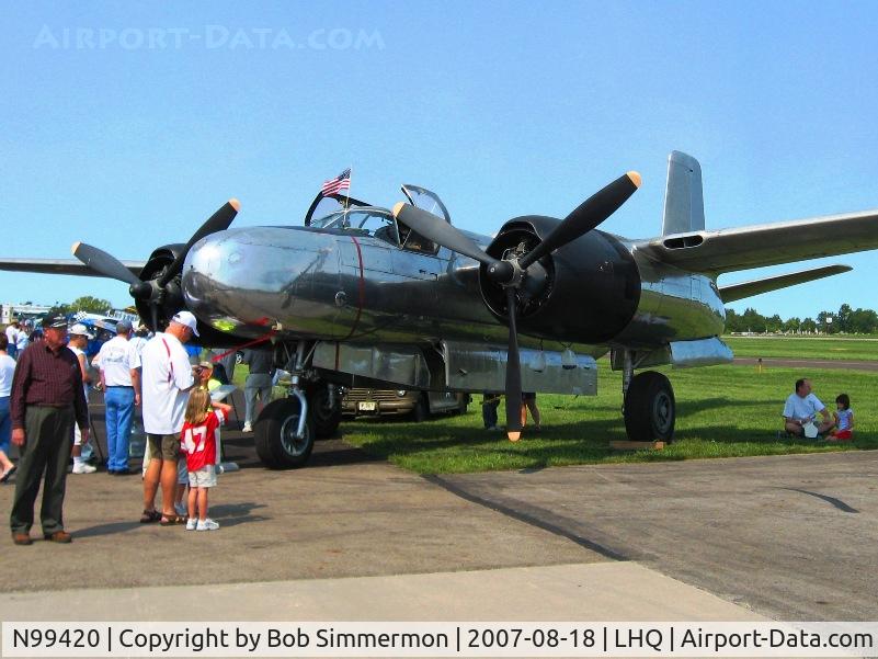 N99420, 1944 Douglas B-26B Invader C/N 27383, Wings of Victory Airshow - Lancaster, OH