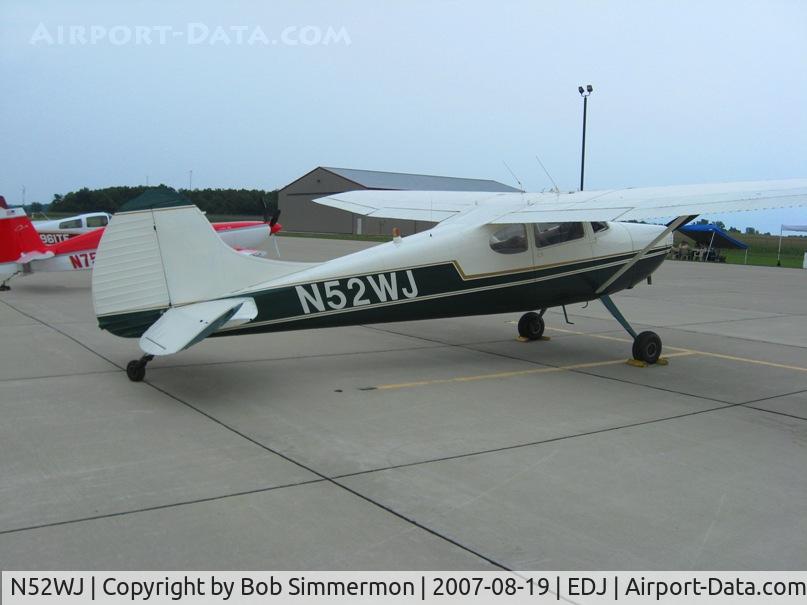 N52WJ, 1952 Cessna 170B C/N 20795, Attending Airfest 2007 - Bellefontaine, OH