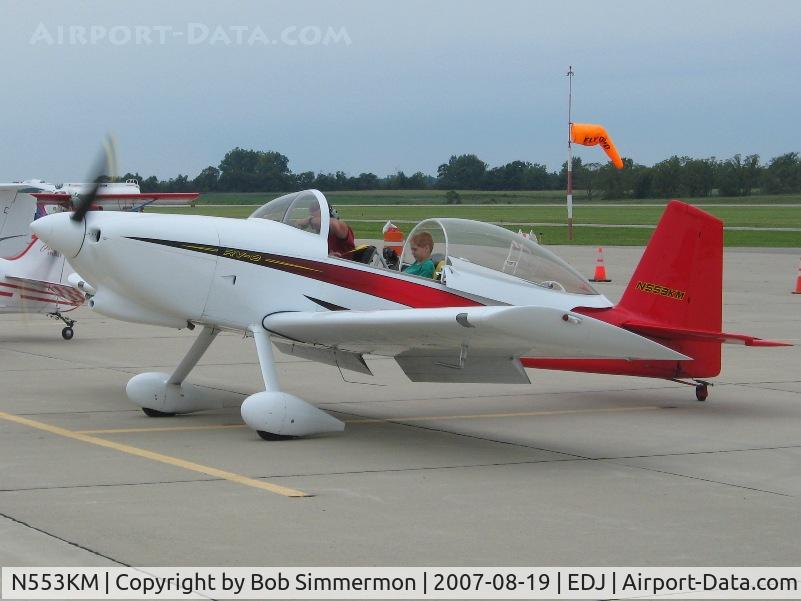 N553KM, 2004 Vans RV-8 C/N 81553, Attending Airfest 2007 - Bellefontaine, OH