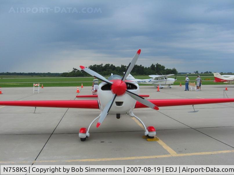 N758KS, 2002 Extra EA-300/L C/N 154, The business end.  Airfest 2007 - Bellefontaine, OH