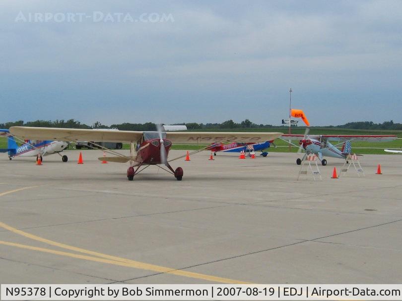 N95378, 1946 Taylorcraft BC12-D C/N 9778, Attending Airfest 2007 - Bellefontaine, OH