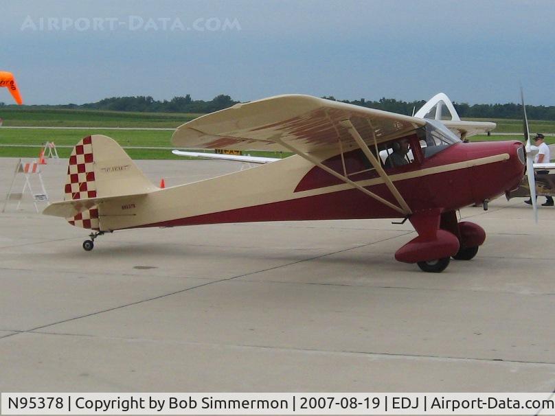 N95378, 1946 Taylorcraft BC12-D C/N 9778, Attending Airfest 2007 - Bellefontaine, OH