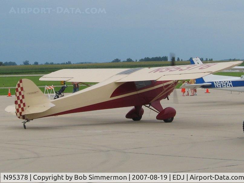 N95378, 1946 Taylorcraft BC12-D C/N 9778, Attending Airfest 2007 - Bellefontaine, OH
