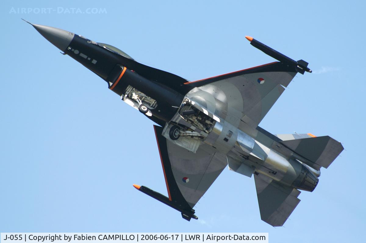 J-055, Fokker F-16AM Fighting Falcon C/N 6D-138, F-16MLU 6D-138