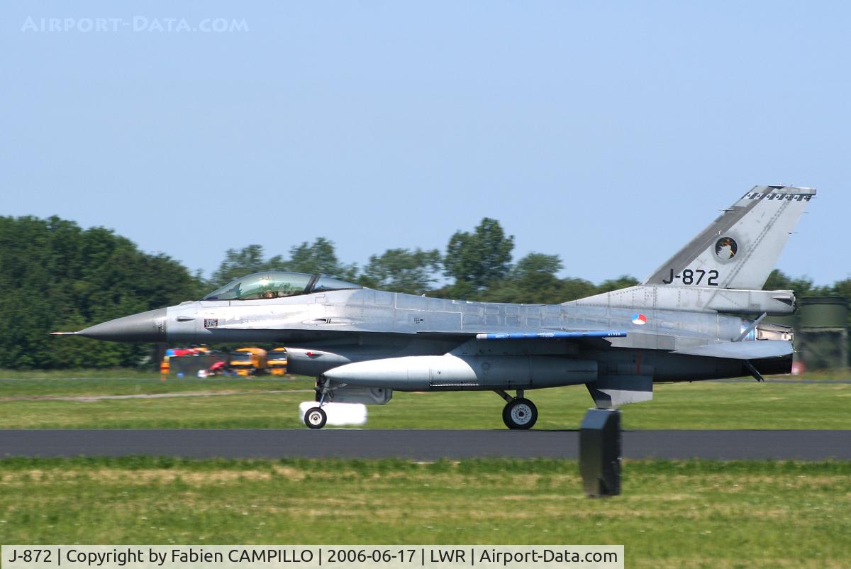 J-872, 1981 Fokker F-16AM Fighting Falcon C/N 6D-89, F-16AM 6D-89
