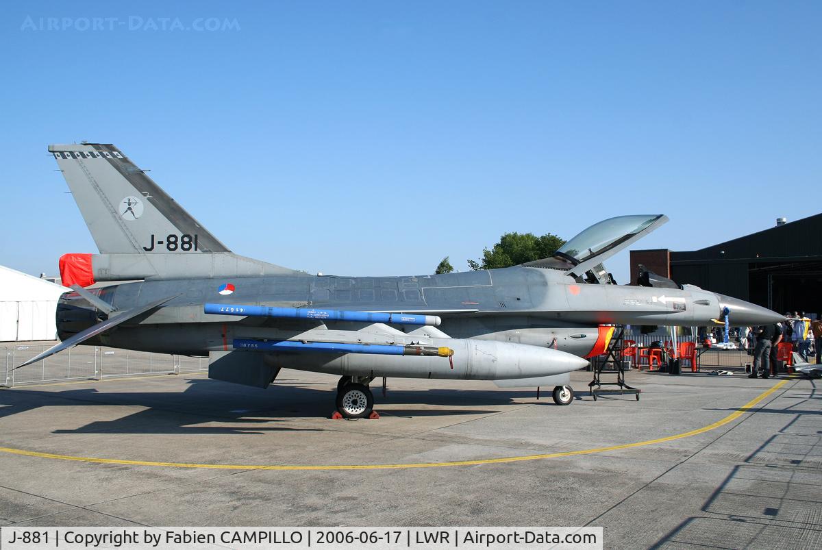 J-881, Fokker F-16AM Fighting Falcon C/N 6D-98, F-16AM 6D-98