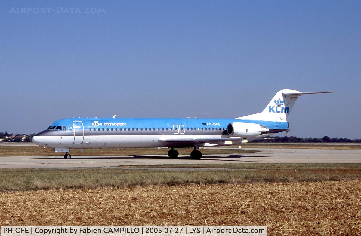 PH-OFE, 1989 Fokker 100 (F-28-0100) C/N 11260, KLM Cityhopper