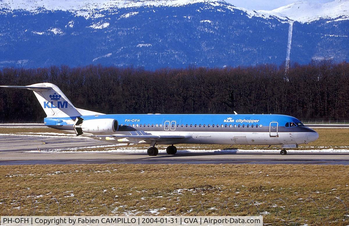 PH-OFH, 1989 Fokker 100 (F-28-0100) C/N 11277, KLM Cityhopper