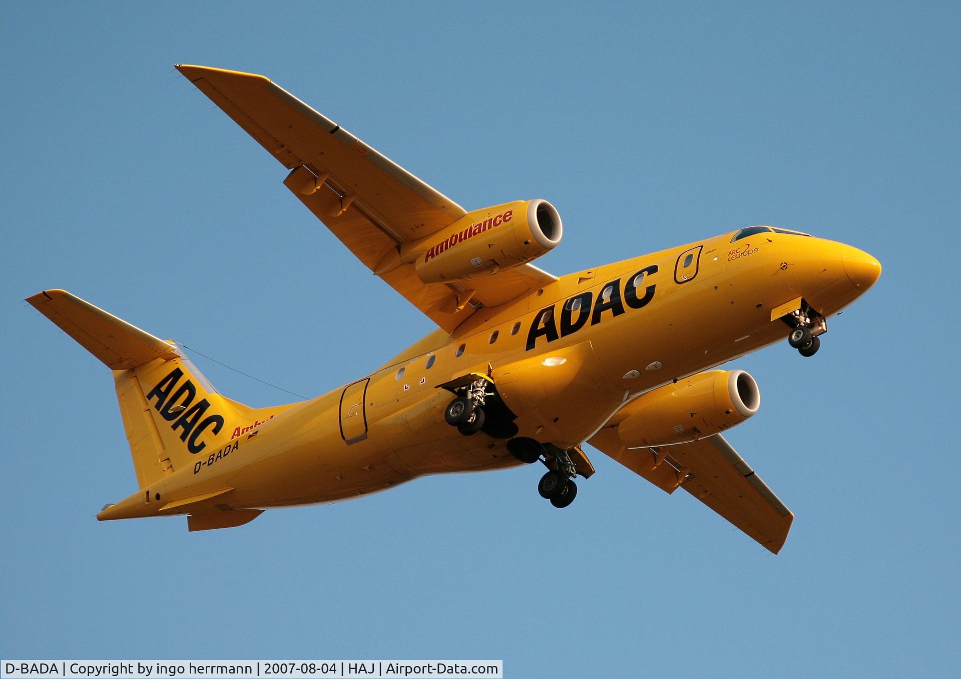 D-BADA, 1998 Fairchild Dornier 328-310 328JET C/N 3224, yellow