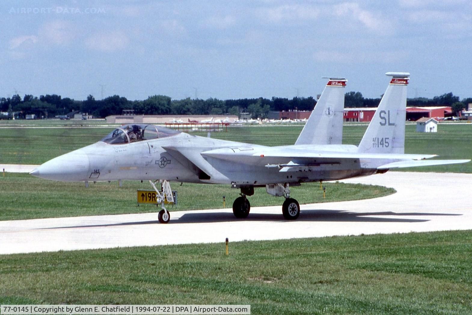 77-0145, McDonnell Douglas F-15A Eagle C/N 0435/A357, F-15A at the air show. A couple weeks later it was in the boneyard.