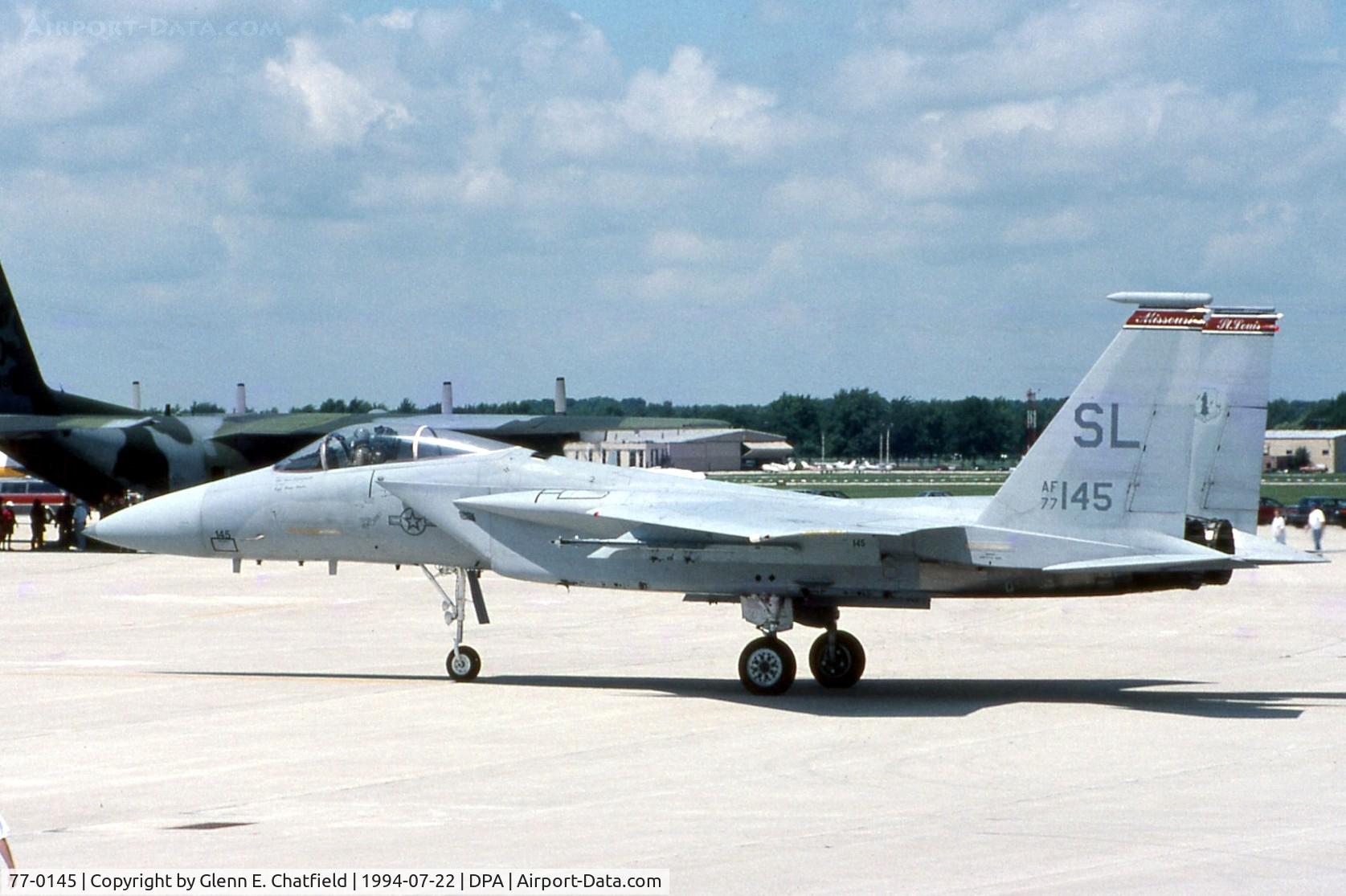 77-0145, McDonnell Douglas F-15A Eagle C/N 0435/A357, F-15A at the air show. A couple weeks later it was in the boneyard.